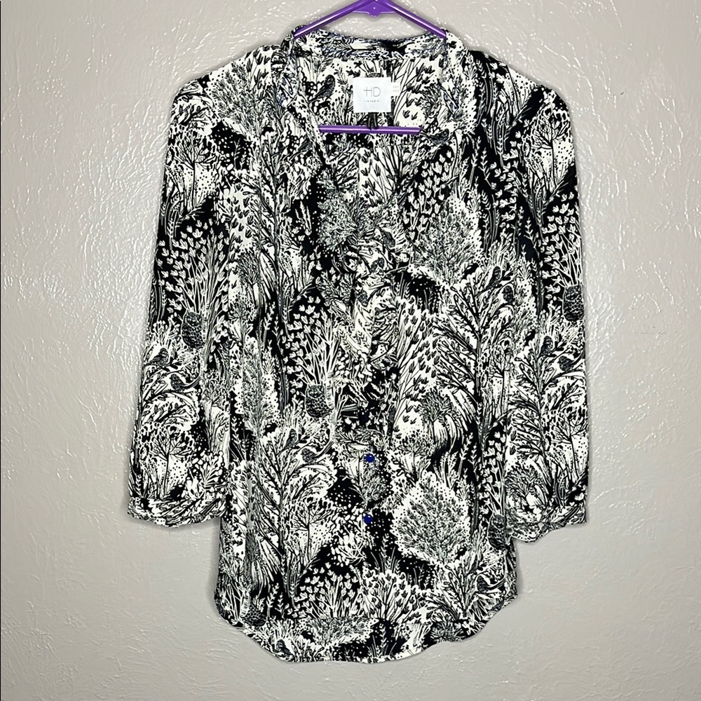 HD in Paris Anthropologie Floral Print Blouse